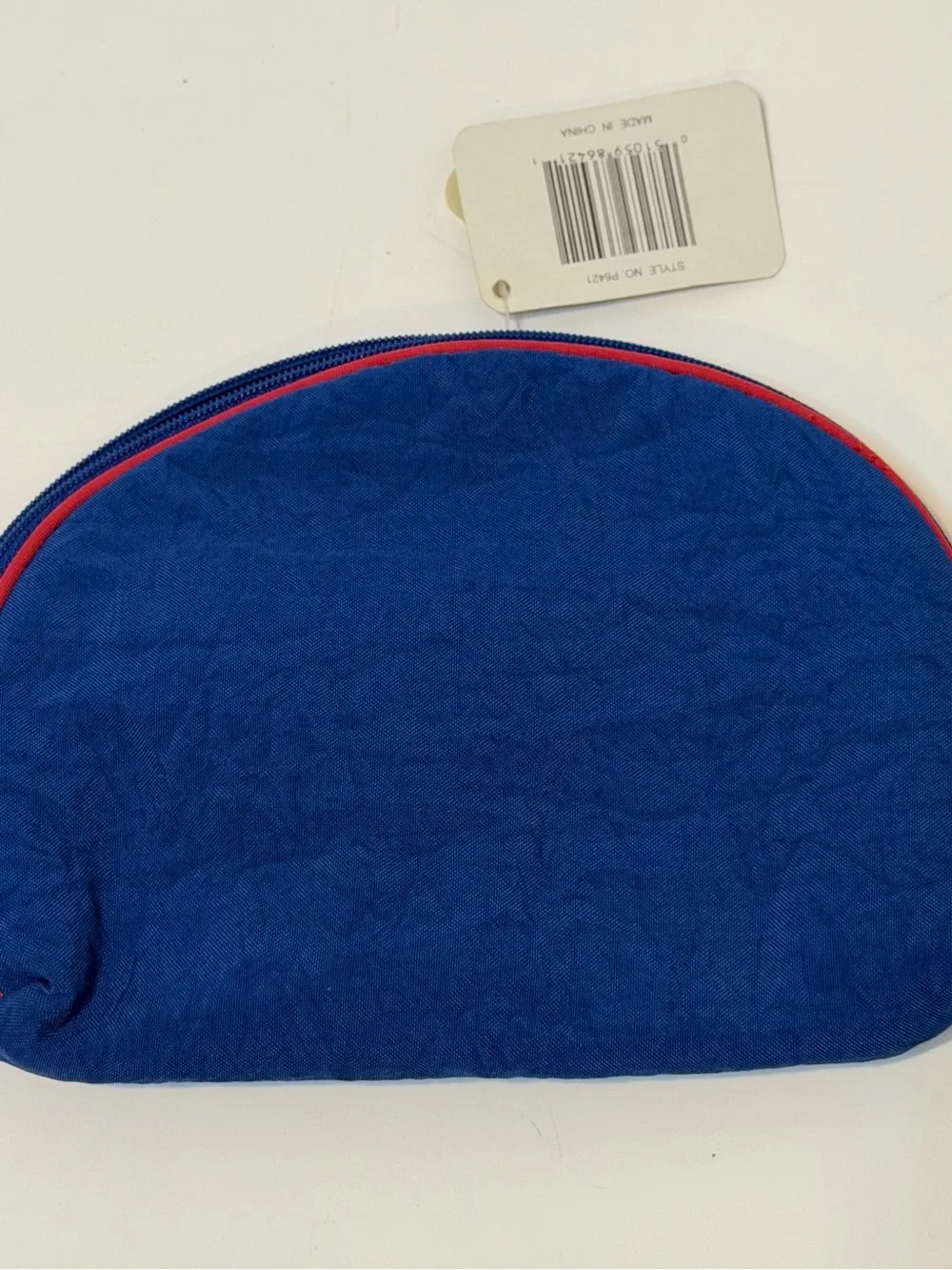 Actra Blue Kids Travel Patch Pouch with Red Trim